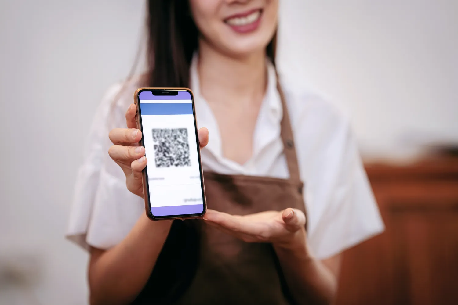QR kodas telefone
