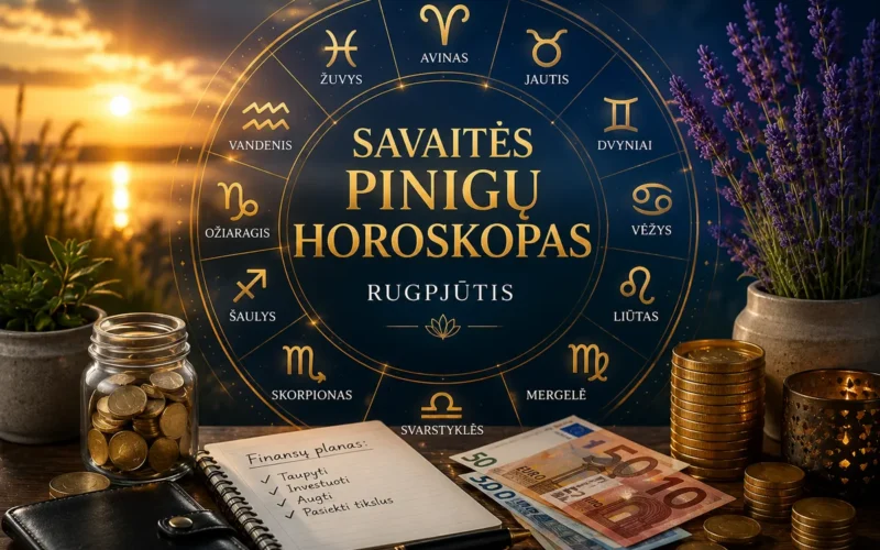 Rugpjūčio savaitės pinigų horoskopas