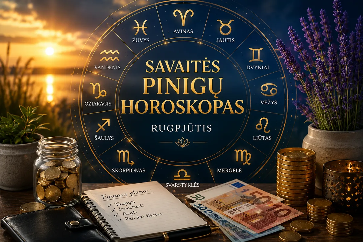 Rugpjūčio savaitės pinigų horoskopas