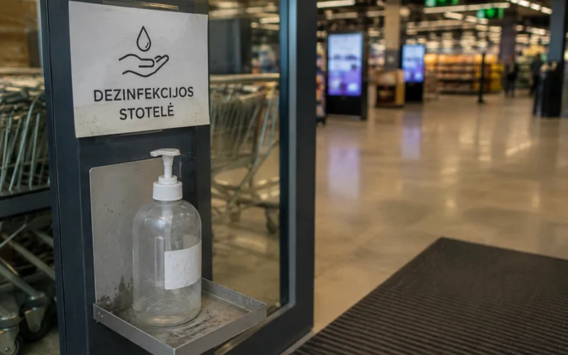 Dezinfekcinis skystis iš parduotuvių dingo tyliai