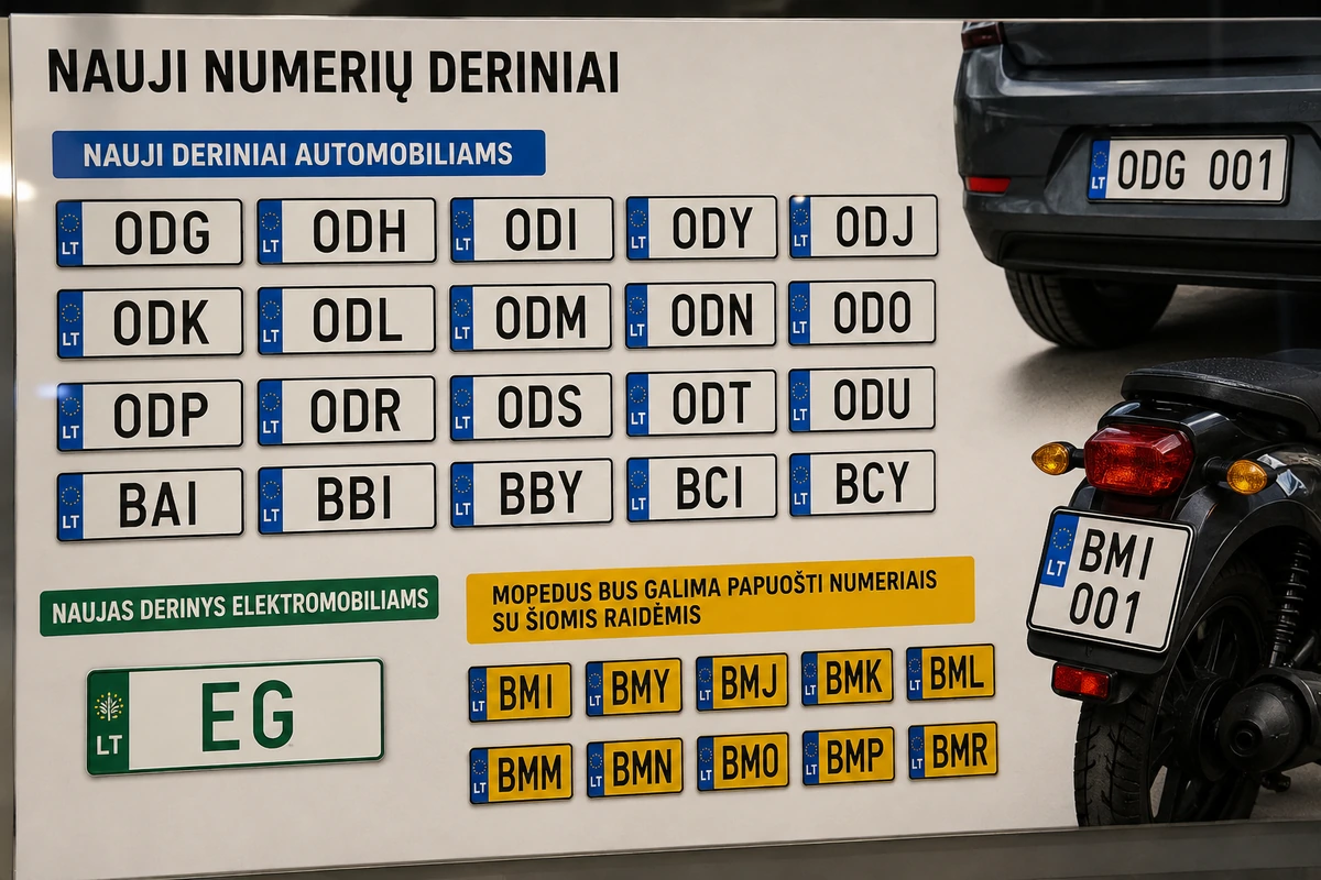 Nauji numerių deriniai