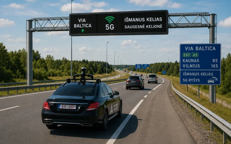 Lietuva gatavo ceļus automobiļiem bez vadītājiem: pārmaiņas sāksies nevis ar robotiem, bet ar „Via Baltica“ un 5G