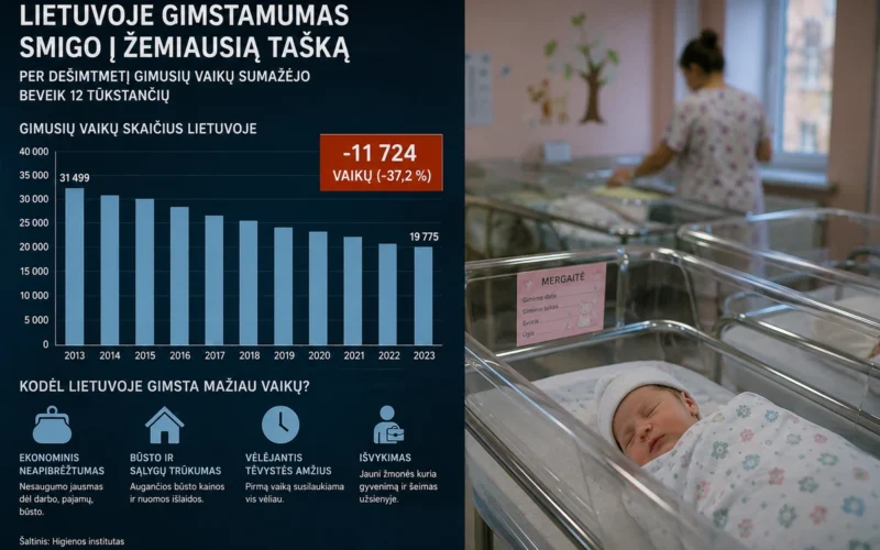 Gimstamumo mažėjimas