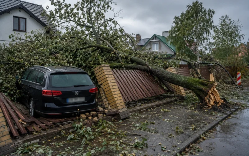 Vētra pamatīgi plosījās visā Lietuvā. Zaudējumi jau pārsnieguši 1 miljonu eiro, taču tas vēl nav viss