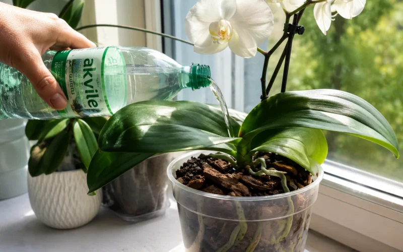 Mineralinis vanduo orchidėjai