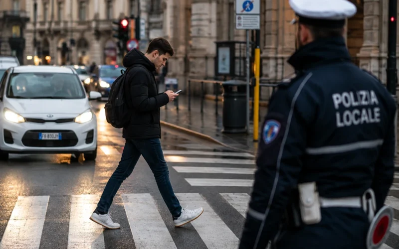 Gājāt pāri gājēju pārejai, ieurbuši acis telefonā? Itālijā par to gatavo 75 eiro sodu, bet Lietuvā tas jau sen ir aizliegts