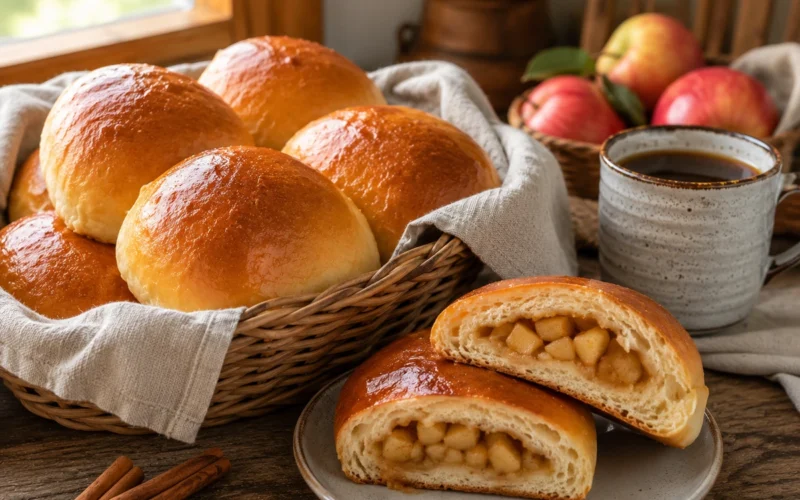 Šios bandelės nereikalauja sudėtingų ingredientų, tačiau rezultatas labai jaukus ir naminis