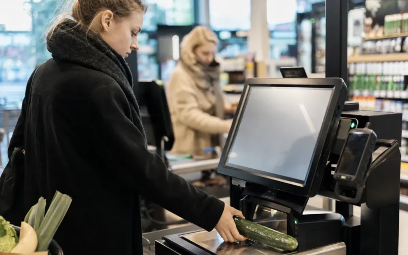 Pašapkalpošanās kasē novietosiet gurķi, un tā pati pateiks, kas tas ir: Lietuvas veikalos jau izmēģina jauninājumu