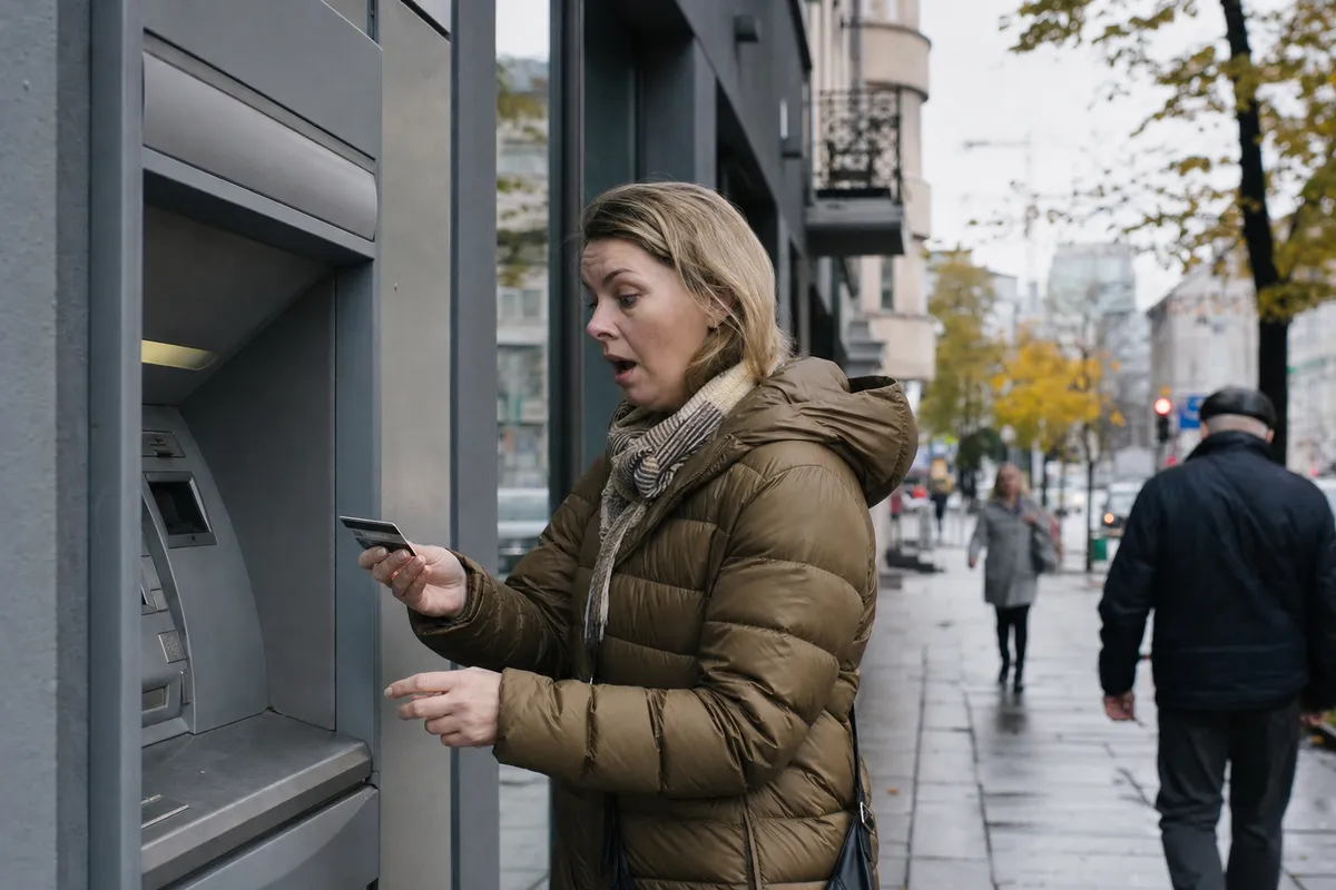Prie bankomato žmogus pamato ne tą sumą, kurios tikėjosi: kodėl bankas neleidžia pasiimti daugiau pigų?
