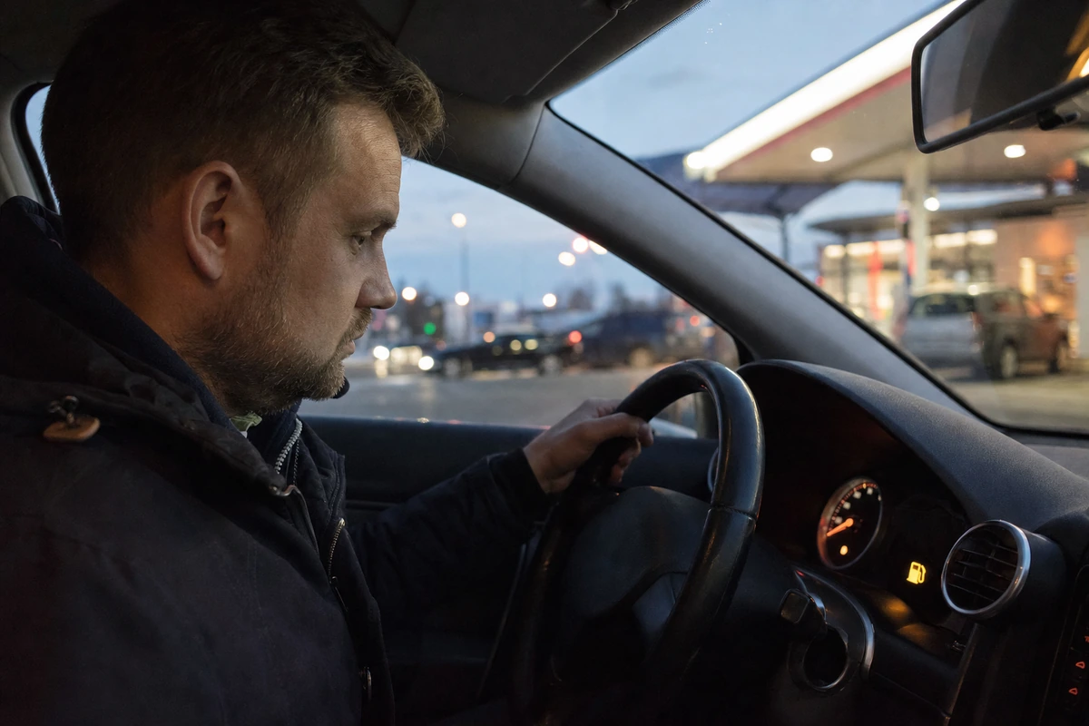 Vyras manė, kad degalų lemputei užsidegus dar galima ramiai važiuoti – vieną kartą rizika nepasiteisino
