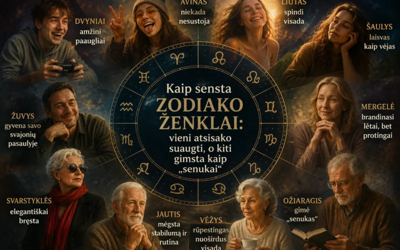 Kaip sensta Zodiako ženklai