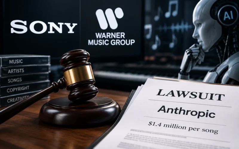 „Sony“ ir „Warner“ padavė į teismą „Anthropic“