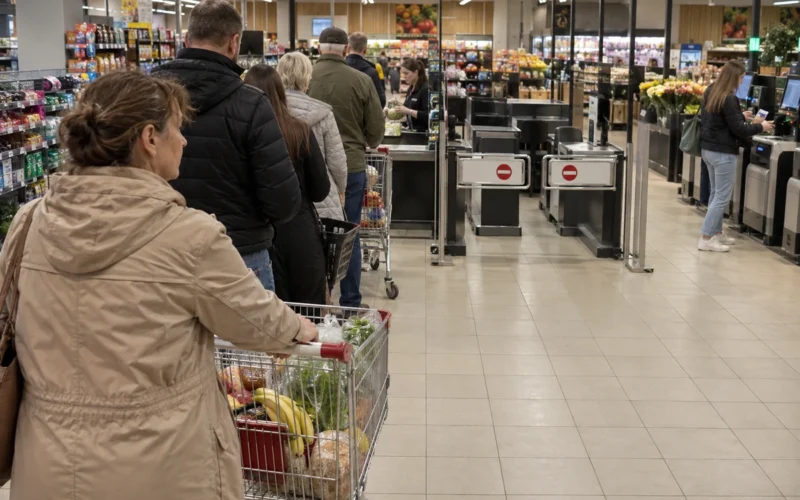 Traģēdija veikalos: pīķa stundās strādā tikai dažas kases, bet, ja negribi gaidīt, dodies uz pašapkalpošanos