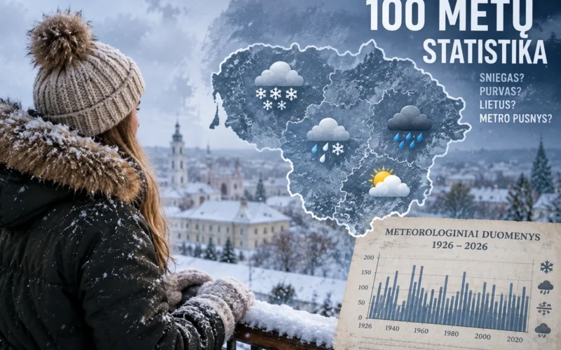 100 metų statistika rodo, ar Lietuvai gresia intensyvus sniegas šią žiemą