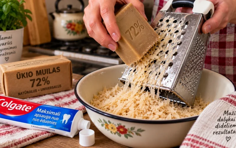 Ūkiškas muilas ir dantų pasta