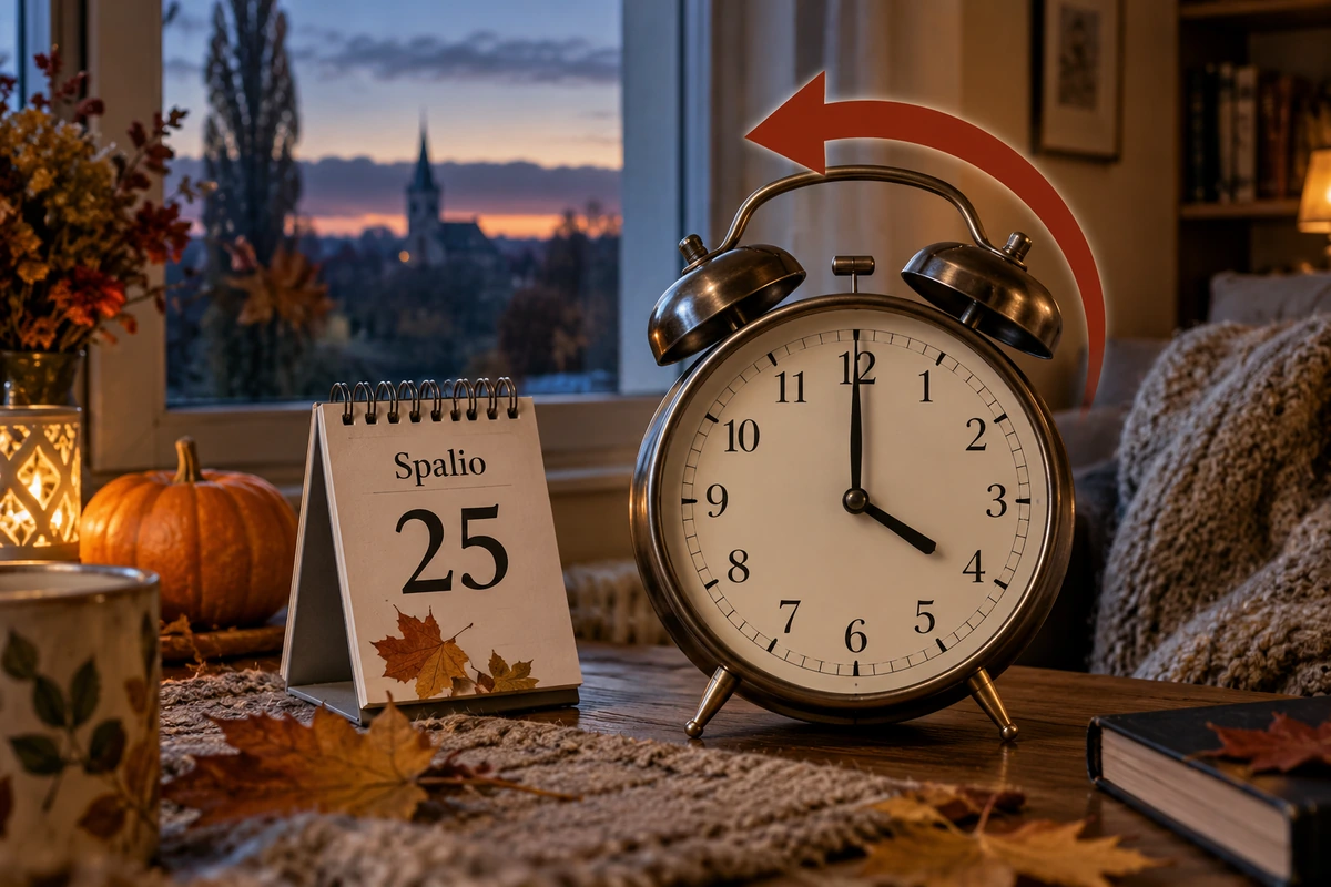Naktī uz 25. oktobri Lietuvā gulēsim par stundu ilgāk: kad 2026. gadā sāksies ziemas laiks