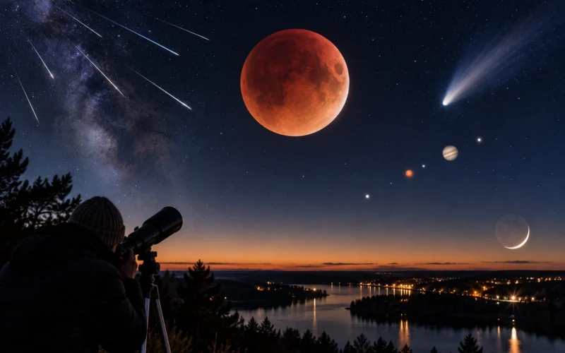 Debesis gatavo īstu šovu: kādus astronomiskus fenomenus Latvijā varēs vērot šoruden