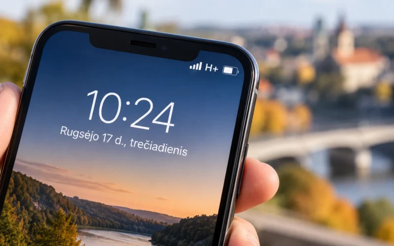 Raidė H+ telefone