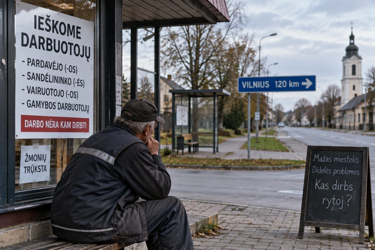 Regionuose nebėra kam dirbti