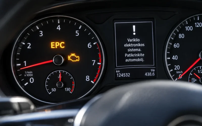 Iedegās EPC lampiņa? Autovadītāji to bieži ignorē, taču šī kļūda var beigties ar dārgu remontu