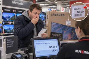 Vietoj 2499 eurų sumokėjo vos 129