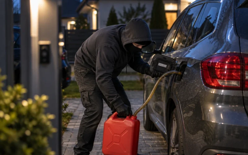 Degviela kļūst dārgāka, bet zagļi atgriežas pagalmos: no rīta autovadītāji var atrast ne tikai tukšu bāku