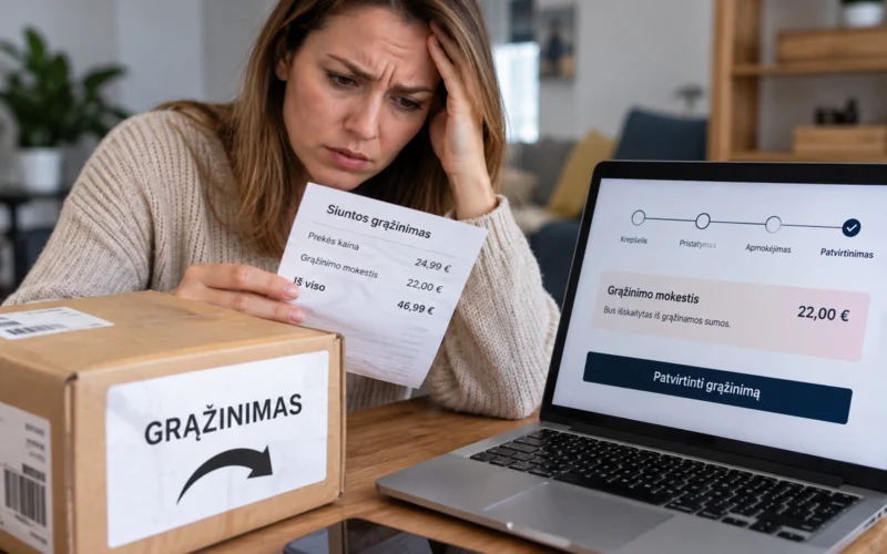 "Nemokamas" grąžinimas - mokamas