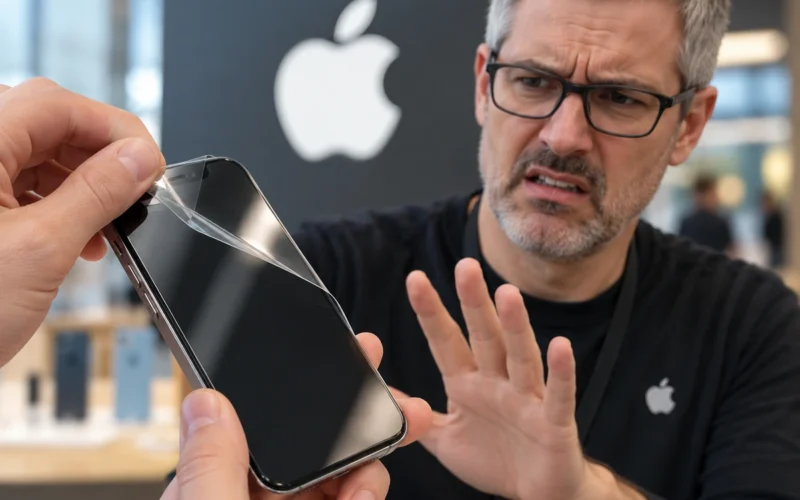 „Apple“ inženieris pateica to, ko daudzi „iPhone“ īpašnieki negribēs dzirdēt: ekrāna aizsargplēve viņam uzdzen šausmas