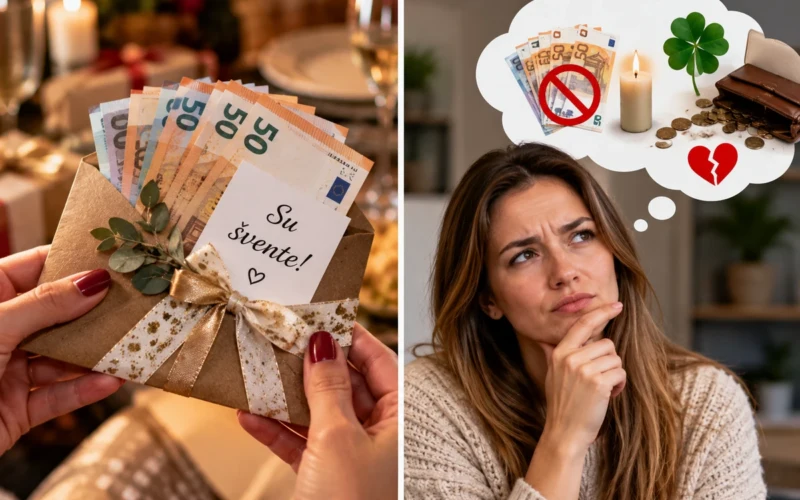 Pinigai vokelyje - gera dovana?