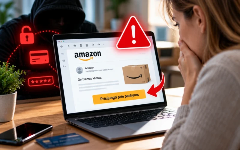 Sukčiai siunčia netikrus „Amazon“ laiškus