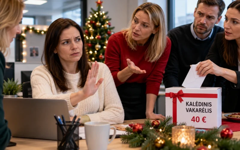 Kolegos renka po 40 eurų kalėdiniam vakarėliui