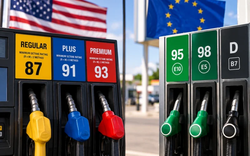Degalai JAV ir Europoje