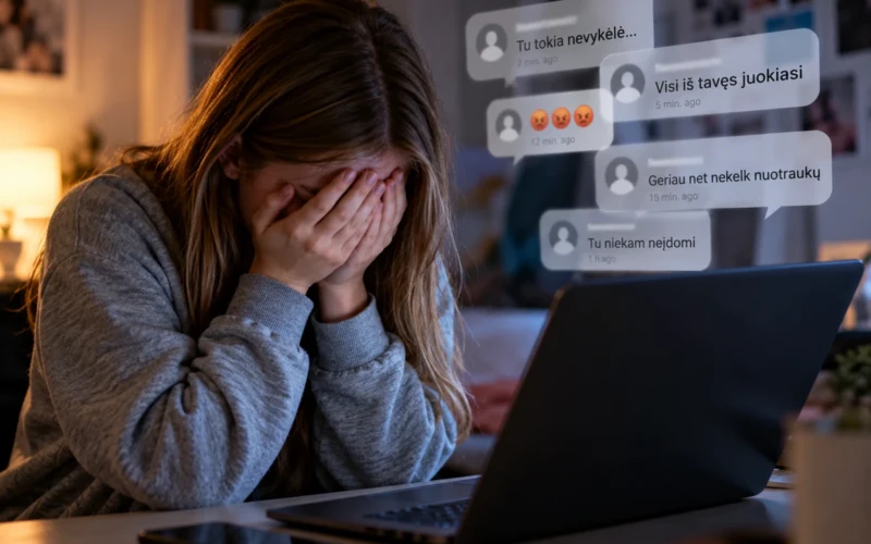Patyčios internete nesiliauja