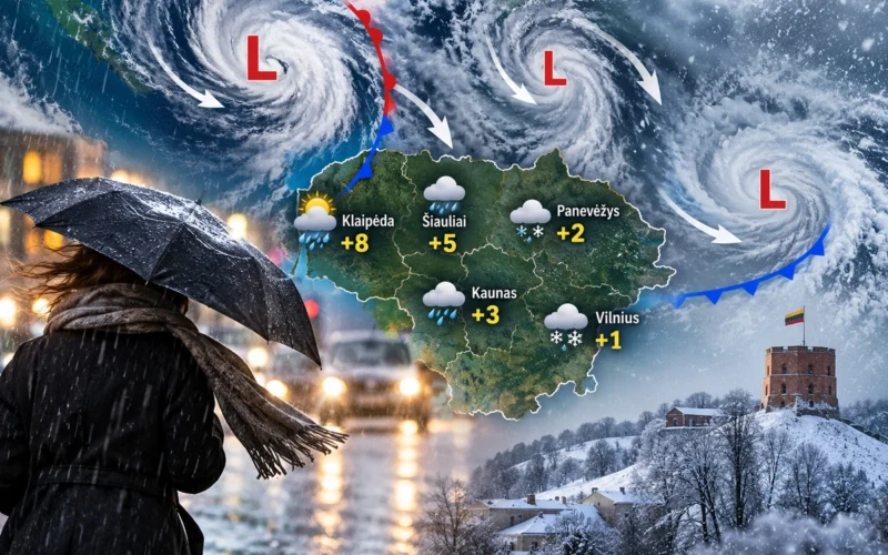 Lietuvą pasieks net keli ciklonai
