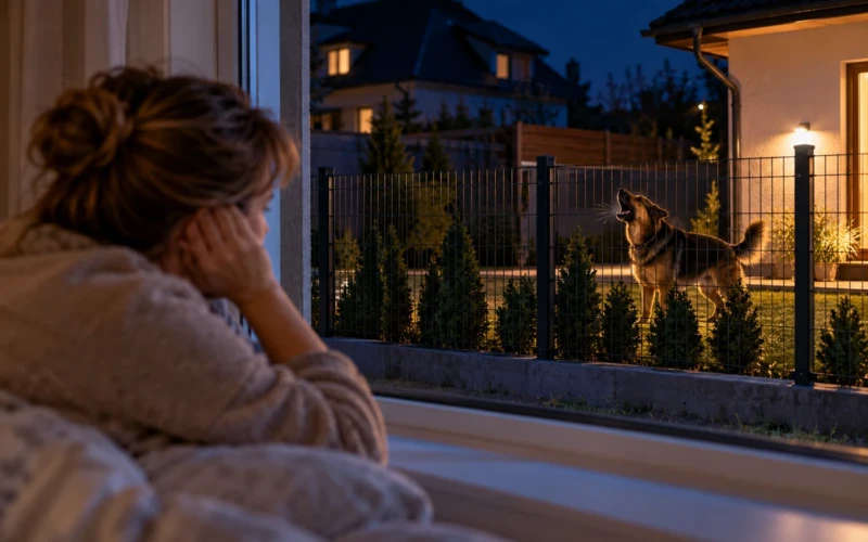 Šuo mūsų kaimynų kieme loja kasnakt