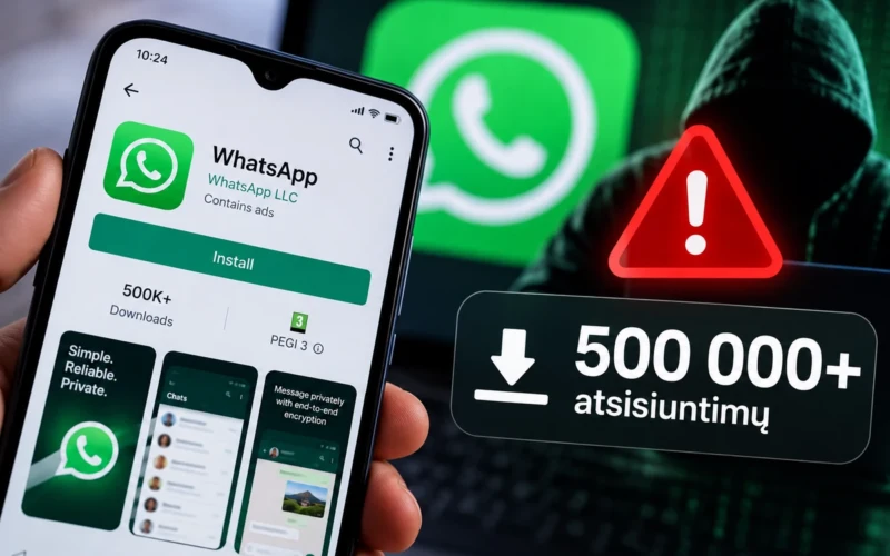 Netikra WhatsApp programėlė