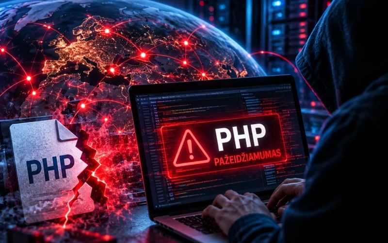 PHP pažeidžiamumas
