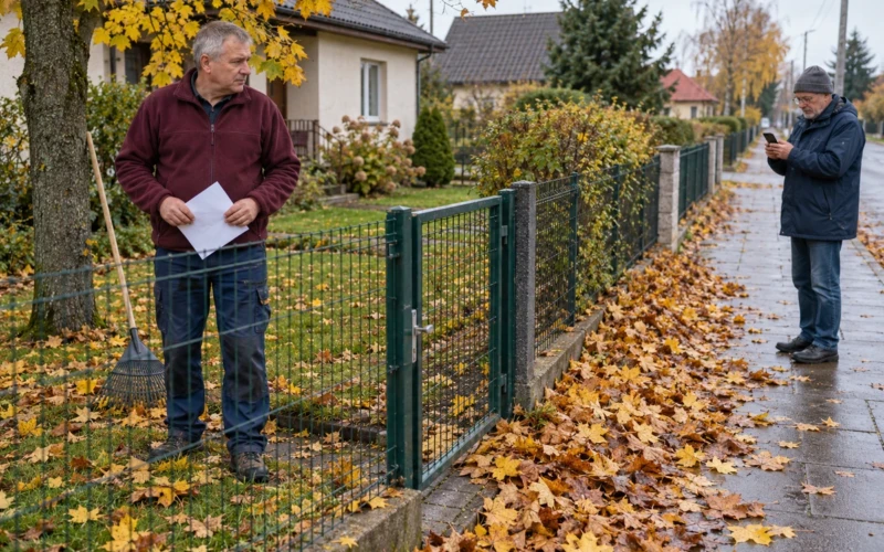 Bauda už medžių lapus