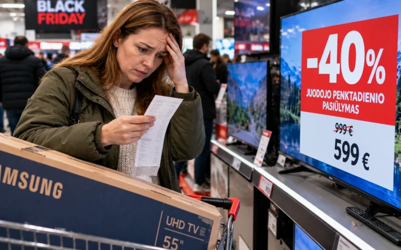Televizoriaus pirkimas per Juodąjį penktadienį - ar apsimoka?