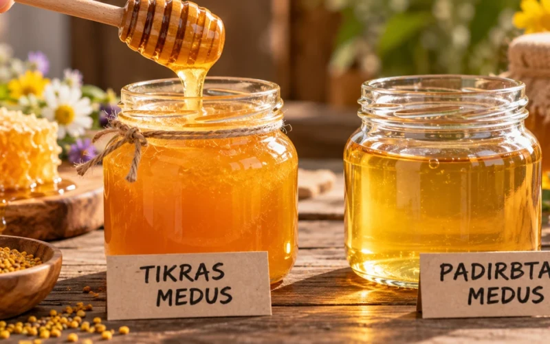 Tikras ir padirbtas medus