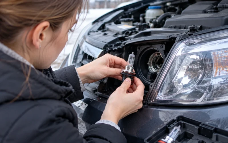 Pirmą kartą gyvenime pati pakeičiau automobilio priekinę lemputę
