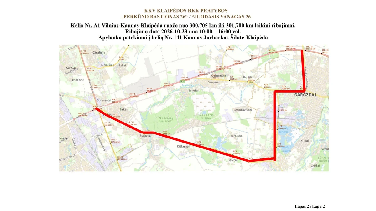 A1 aplinkelis