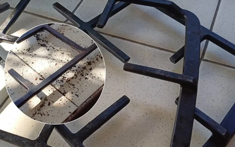 Dujinės viryklės grotelės spindės kaip naujos