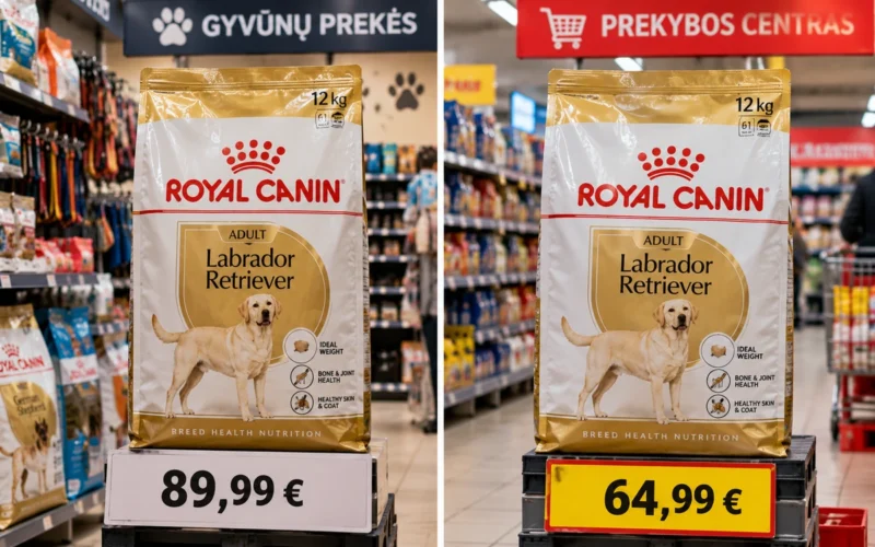 Šunų maisto kainos