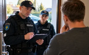 Į namus atėjo policininkai