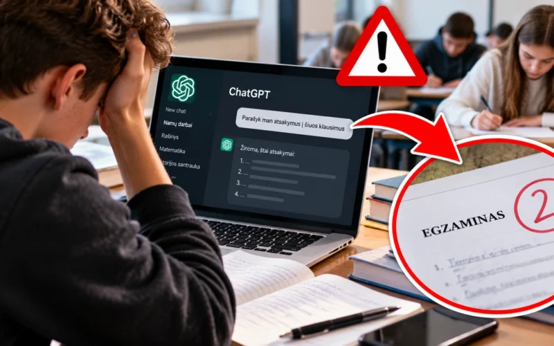 Mākslīgais intelekts palīdz pildīt mājasdarbus, bet eksāmenos vēršas pret skolēniem: viņi var zaudēt vairāk, nekā šķiet