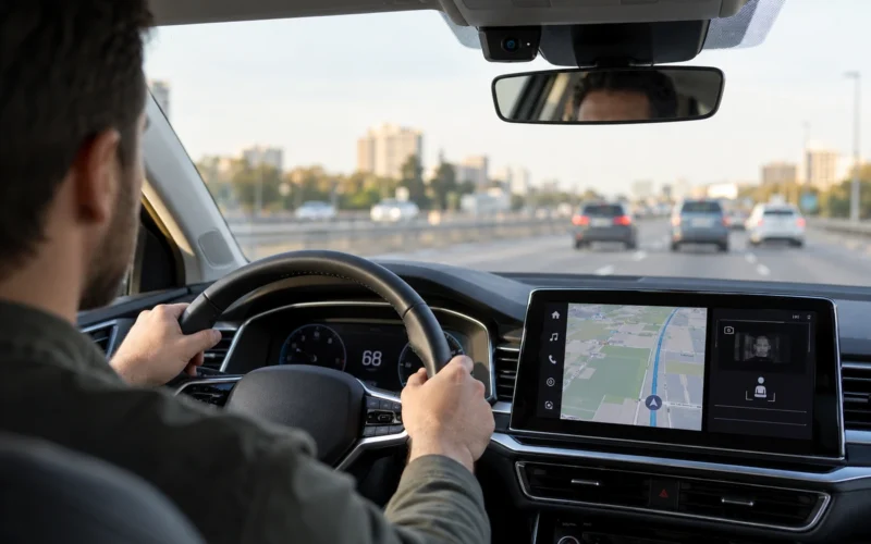Kameros ir GPS automobilyje