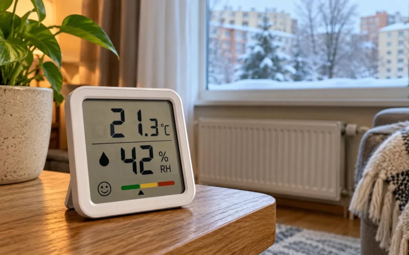 Koks oro drėgnumas bute žiemą yra normalus