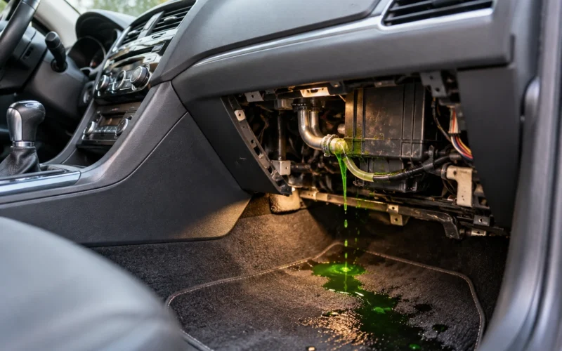 Lašantis antifrizas automobilyje