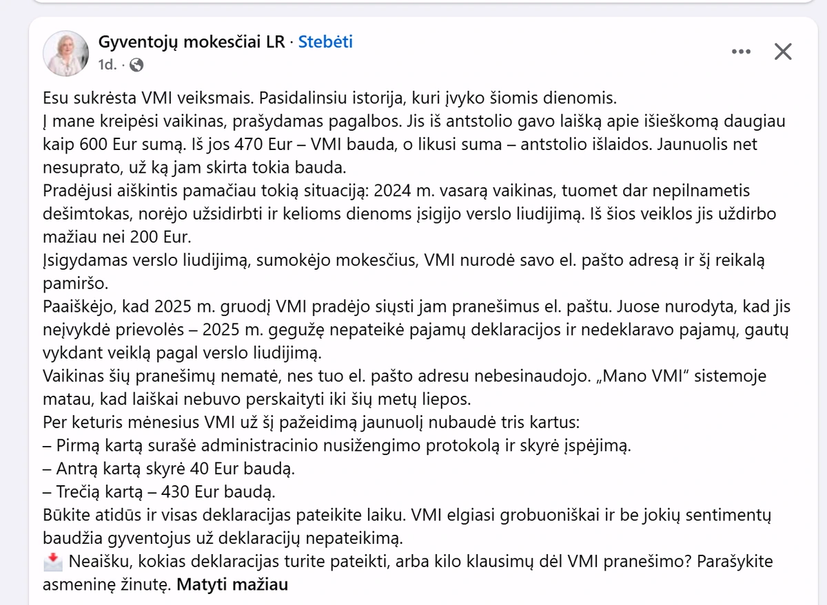 Istorija apie mokesčius